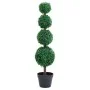 Planta de boj artificial forma de bola con maceta verde 90 cm de vidaXL, Flora artificial - Ref: Foro24-336512, Precio: 63,77...