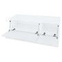 Mueble para TV 2 uds contrachapada blanco brillo 120x40x34cm en Muebles TV | Comprar online en Foru.es