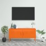 Mueble para TV de acero naranja 105x35x50 cm de vidaXL, Muebles TV - Ref: Foro24-336228, Precio: 202,03 €, Descuento: %