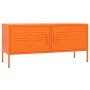 Mueble para TV de acero naranja 105x35x50 cm de vidaXL, Muebles TV - Ref: Foro24-336228, Precio: 202,03 €, Descuento: %