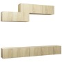 Set de muebles salón TV 6 pzas madera ingeniería roble Sonoma de vidaXL, Muebles TV - Ref: Foro24-3079045, Precio: 202,34 €, ...