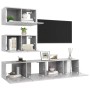Set muebles de salón TV 7 pzas madera ingeniería gris hormigón de vidaXL, Muebles TV - Ref: Foro24-3079130, Precio: 134,73 €,...