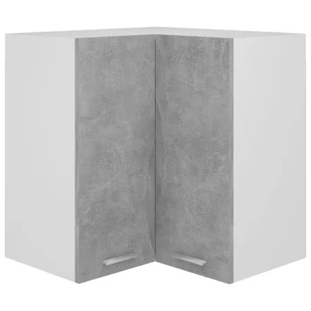 Armario colgante esquina madera de ingeniería gris hormigón de vidaXL, Armarios de cocina - Ref: Foro24-806394, Precio: 84,34...
