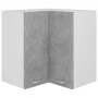 Armario colgante esquina madera de ingeniería gris hormigón de vidaXL, Armarios de cocina - Ref: Foro24-806394, Precio: 84,34...