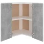 Armario colgante esquina madera de ingeniería gris hormigón de vidaXL, Armarios de cocina - Ref: Foro24-806394, Precio: 84,34...