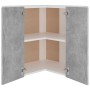 Armario colgante esquina madera de ingeniería gris hormigón de vidaXL, Armarios de cocina - Ref: Foro24-806394, Precio: 87,71...