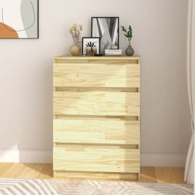 Mueble auxiliar madera maciza de pino 60x36x84 cm de vidaXL, Aparadores - Ref: Foro24-808103, Precio: 99,37 €, Descuento: %