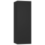 Set de muebles de salón TV 4 pzas madera de ingeniería negro de vidaXL, Muebles TV - Ref: Foro24-3078783, Precio: 160,92 €, D...