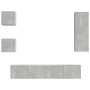 Set de muebles de TV 5 pzas madera contrachapada gris hormigón de vidaXL, Muebles TV - Ref: Foro24-3114441, Precio: 170,89 €,...