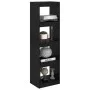 Estantería/divisor de espacios pino macizo negro 40x30x135,5 cm de vidaXL, Librerías y estanterías - Ref: Foro24-808147, Prec...