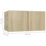 Set de muebles para TV 8 pzas madera contrachapada roble Sonoma de vidaXL, Muebles TV - Ref: Foro24-3079038, Precio: 279,04 €...