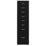 Armario archivador móvil metal negro 28x41x109 cm de vidaXL, Armarios archivadores - Ref: Foro24-335922, Precio: 136,60 €, De...