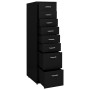 Armario archivador móvil metal negro 28x41x109 cm de vidaXL, Armarios archivadores - Ref: Foro24-335922, Precio: 136,60 €, De...
