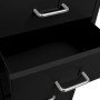 Armario archivador móvil metal negro 28x41x109 cm de vidaXL, Armarios archivadores - Ref: Foro24-335922, Precio: 136,60 €, De...