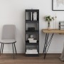 Estantería/divisor de espacios pino macizo gris 40x30x135,5cm de vidaXL, Librerías y estanterías - Ref: Foro24-808145, Precio...
