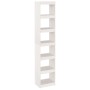 Estantería/divisor de espacios madera pino blanco 40x30x199 cm de vidaXL, Librerías y estanterías - Ref: Foro24-808154, Preci...