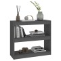 Estantería/divisor de espacios madera pino gris 80x30x71,5 cm de vidaXL, Librerías y estanterías - Ref: Foro24-808185, Precio...