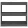 Estantería/divisor de espacios madera pino gris 80x30x71,5 cm de vidaXL, Librerías y estanterías - Ref: Foro24-808185, Precio...