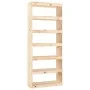 Estantería/divisor de espacios madera de pino 80x30x199,5 cm de vidaXL, Librerías y estanterías - Ref: Foro24-808203, Precio:...