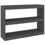 Estantería/divisor de espacios madera pino gris 100x30x71,5 cm de vidaXL, Librerías y estanterías - Ref: Foro24-808210, Preci...