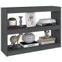 Estantería/divisor de espacios madera pino gris 100x30x71,5 cm de vidaXL, Librerías y estanterías - Ref: Foro24-808210, Preci...