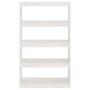 Estantería/divisor de espacios madera pino blanco 80x30x135,5cm de vidaXL, Librerías y estanterías - Ref: Foro24-808194, Prec...