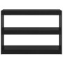 Estantería/divisor de espacios madera pino negro 100x30x71,5 cm de vidaXL, Librerías y estanterías - Ref: Foro24-808212, Prec...