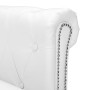 Sofá Chesterfield en forma L cuero artificial blanco en Sofás | Comprar online en Foru.es