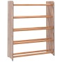 Mueble zapatero de madera contrachapada marrón 65x24x81 cm de vidaXL, Zapateros y organizadores de calzado - Ref: Foro24-3273...