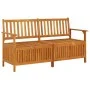 Banco de almacenaje madera maciza de acacia 148 cm de vidaXL, Bancos de jardín - Ref: Foro24-316743, Precio: 204,48 €, Descue...