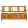 Banco de almacenaje madera maciza de acacia 148 cm de vidaXL, Bancos de jardín - Ref: Foro24-316743, Precio: 204,48 €, Descue...