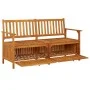 Banco de almacenaje madera maciza de acacia 148 cm de vidaXL, Bancos de jardín - Ref: Foro24-316743, Precio: 204,48 €, Descue...