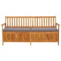 Banco de almacenaje con cojín madera maciza de acacia 170 cm de vidaXL, Bancos de jardín - Ref: Foro24-316741, Precio: 334,07...