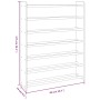 Mueble zapatero de madera contrachapada marrón 90x24x117 cm de vidaXL, Zapateros y organizadores de calzado - Ref: Foro24-327...