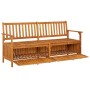 Banco de almacenaje madera maciza de acacia 170 cm de vidaXL, Bancos de jardín - Ref: Foro24-316744, Precio: 264,11 €, Descue...