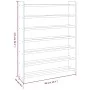 Mueble zapatero de madera contrachapada gris 90x24x117 cm de vidaXL, Zapateros y organizadores de calzado - Ref: Foro24-32735...