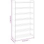 Mueble zapatero de madera contrachapada marrón 65x24x117 cm de vidaXL, Zapateros y organizadores de calzado - Ref: Foro24-327...