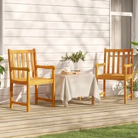 Sillas de jardín 2 unidades madera maciza de acacia de vidaXL, Sillas de jardín - Ref: Foro24-316609, Precio: 169,48 €, Descu...