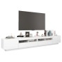 Mueble para TV con luces LED blanco brillante 260x35x40 cm de vidaXL, Muebles TV - Ref: Foro24-3081921, Precio: 231,19 €, Des...