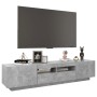 Mueble para TV con luces LED gris hormigón 180x35x40 cm de vidaXL, Muebles TV - Ref: Foro24-3081901, Precio: 115,94 €, Descue...