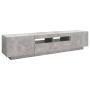 Mueble para TV con luces LED gris hormigón 180x35x40 cm de vidaXL, Muebles TV - Ref: Foro24-3081901, Precio: 115,94 €, Descue...