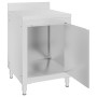 Armarios de cocina comercial 2 unidades acero inoxidable de vidaXL, Restauración - Ref: Foro24-3081936, Precio: 556,95 €, Des...
