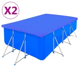 Pool cover 2 units rectangular PE 540x270cm 90 g/m² by vidaXL, Pool covers - Ref: Foro24-3082805, Price: 53,09 €, Discount: %