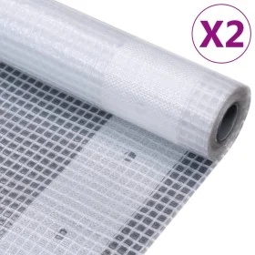 Canvas tarps 2 units 260 g/m² 4x8 m white by vidaXL, Waterproof tarpaulins - Ref: Foro24-3082831, Price: 147,04 €, Discount: %