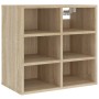 Muebles zapatero 2 uds color roble Sonoma 52,5x30x50 cm de vidaXL, Taquillas y armarios de almacenamiento - Ref: Foro24-80869...