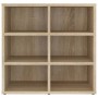 Muebles zapatero 2 uds color roble Sonoma 52,5x30x50 cm de vidaXL, Taquillas y armarios de almacenamiento - Ref: Foro24-80869...