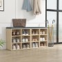 Muebles zapatero 2 uds color roble Sonoma 52,5x30x50 cm de vidaXL, Taquillas y armarios de almacenamiento - Ref: Foro24-80869...