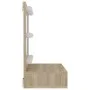 Furniture with mirror and LED lights Sonoma oak 60x31.5x62 cm by vidaXL, bathroom vanities - Ref: Foro24-808885, Price: 50,55...