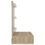 Mueble con espejo y luces LED roble Sonoma 60x31,5x62 cm de vidaXL, Tocadores de baño - Ref: Foro24-808885, Precio: 51,34 €, ...