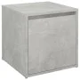Cajón taburete madera contrachapada gris hormigón 40,5x40x40 cm de vidaXL, Cestas para almacenaje - Ref: Foro24-808778, Preci...